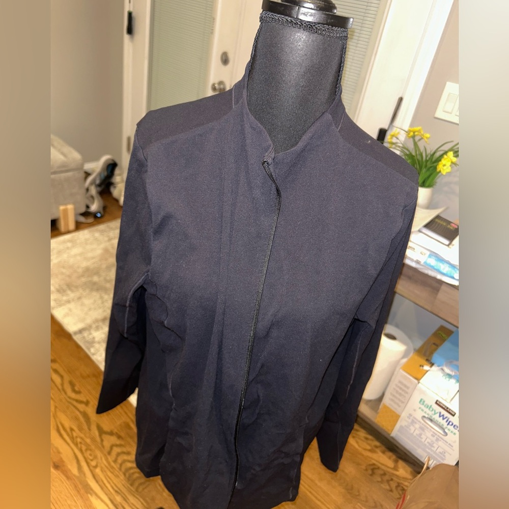 Nike dri fit yoga PLUS black zip up 1x